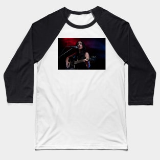 Guitar Lady Baseball T-Shirt